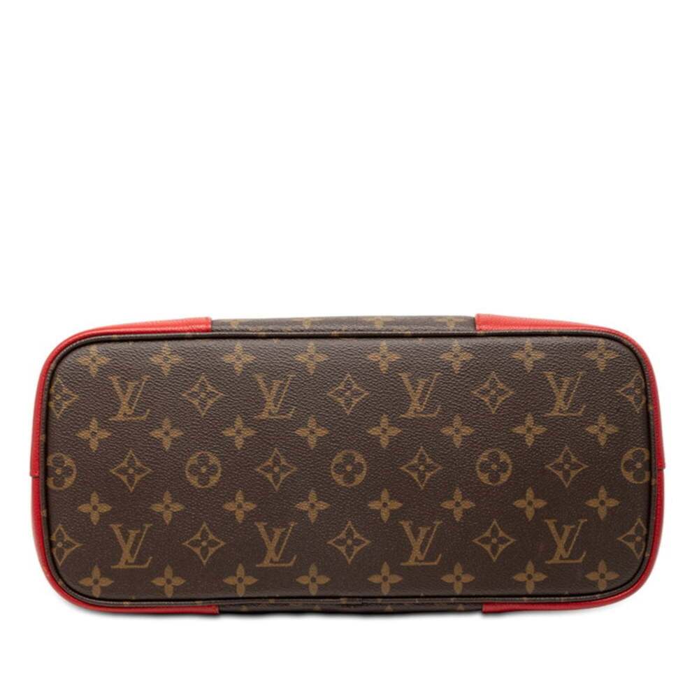 LOUIS VUITTON Authentic Brown Monogram Leather Tote Bag - Picture 3 of 6